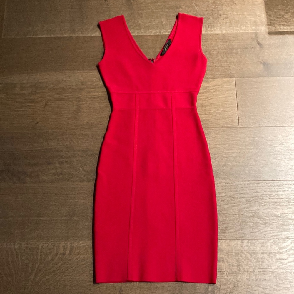 BCBGMAXAZRIA Little Red Bodycon Dress